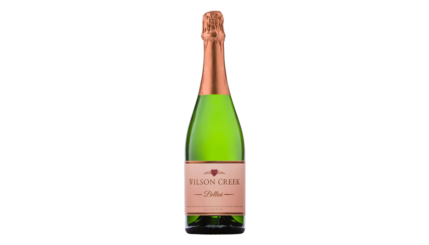 Order Wilson Creek Winery and Vineyards Bellini Temecula Valley Peach French Colombard - Chardonnay Flavored Wine 750mL food online from Oak Knoll Liquor store, Santa Maria on bringmethat.com