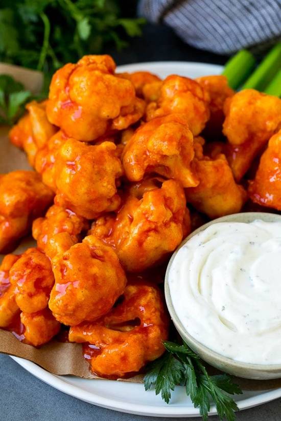 Order Cauliflower Wings (V) food online from Lakeview Restaurant store, Coventry on bringmethat.com