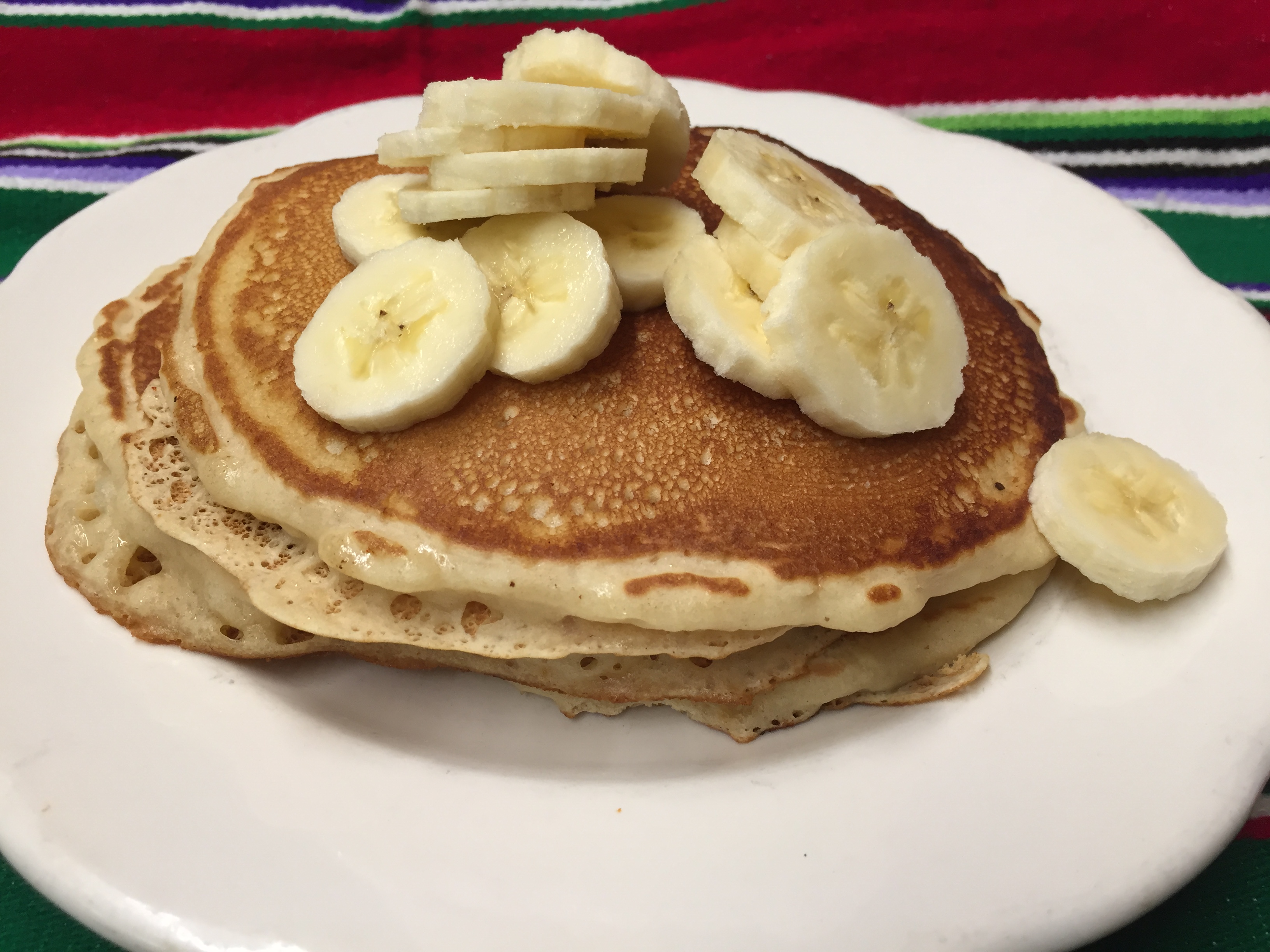 Order 3 BANANA PANCAKES  food online from Montes Cafe store, Seaside Heights on bringmethat.com