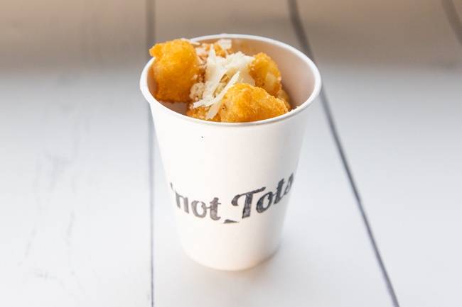 Order Truffle-Parm Tots food online from Brown Bag Seafood store, Chicago on bringmethat.com