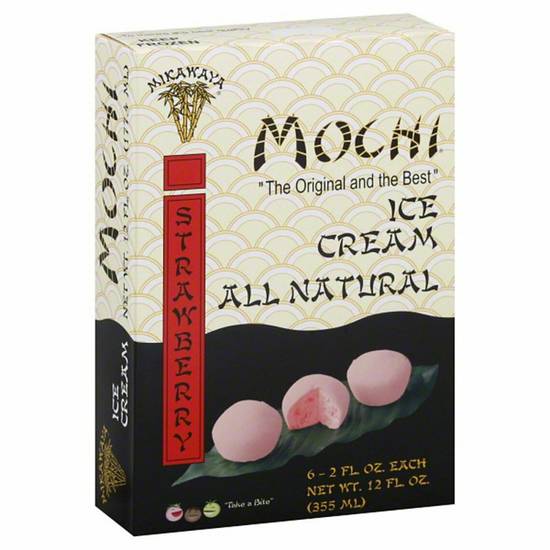 Order Mikawaya - Mochi Ice Cream - Strawberry food online from IV Deli Mart store, Goleta on bringmethat.com