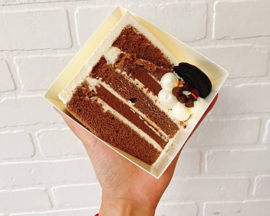 Order Tripe Chocolaterie Layer Cake food online from Qlicious Bubble Tea & Pastries store, Liberty on bringmethat.com