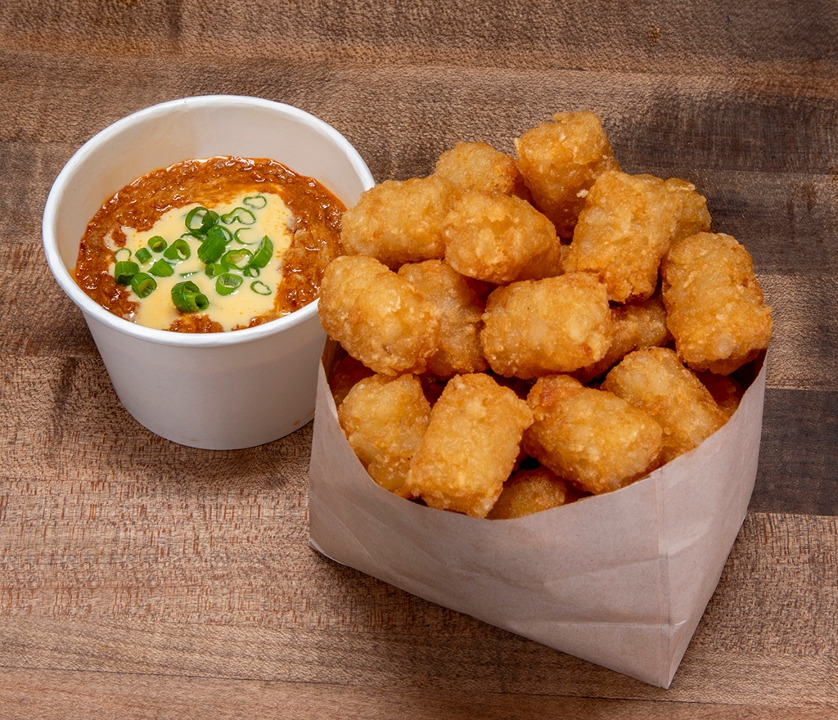 Order CHILI CHEESE TOTS food online from Bad-Ass Breakfast Burritos store, Bethesda on bringmethat.com