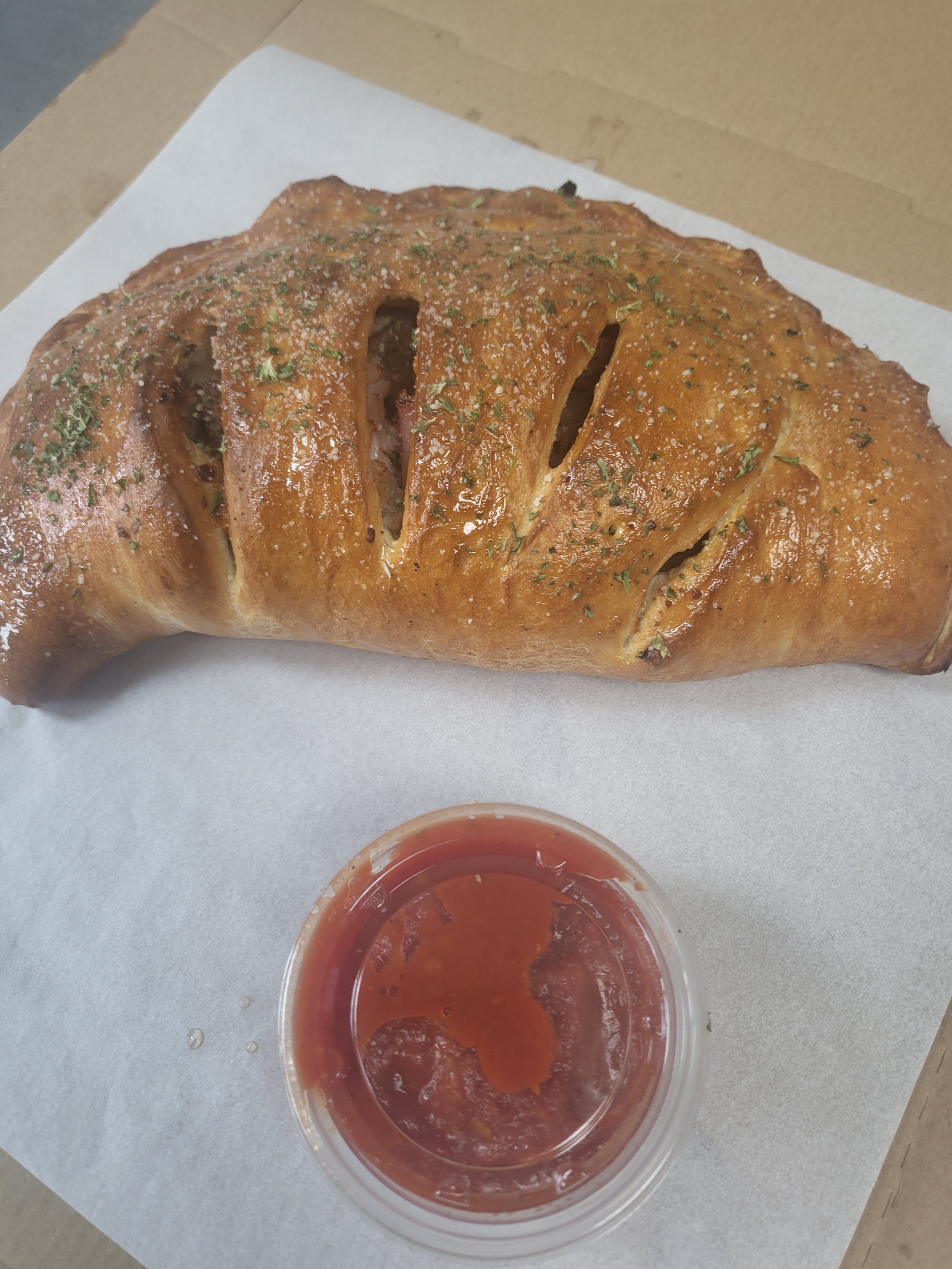 Order Pizza Calzone - Calzone food online from Cavura Pizza store, North Olmsted on bringmethat.com