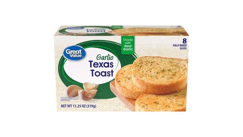 Order Great Value Garlic Texas Toast, 8 Count food online from Red Roof Market store, Lafollette on bringmethat.com