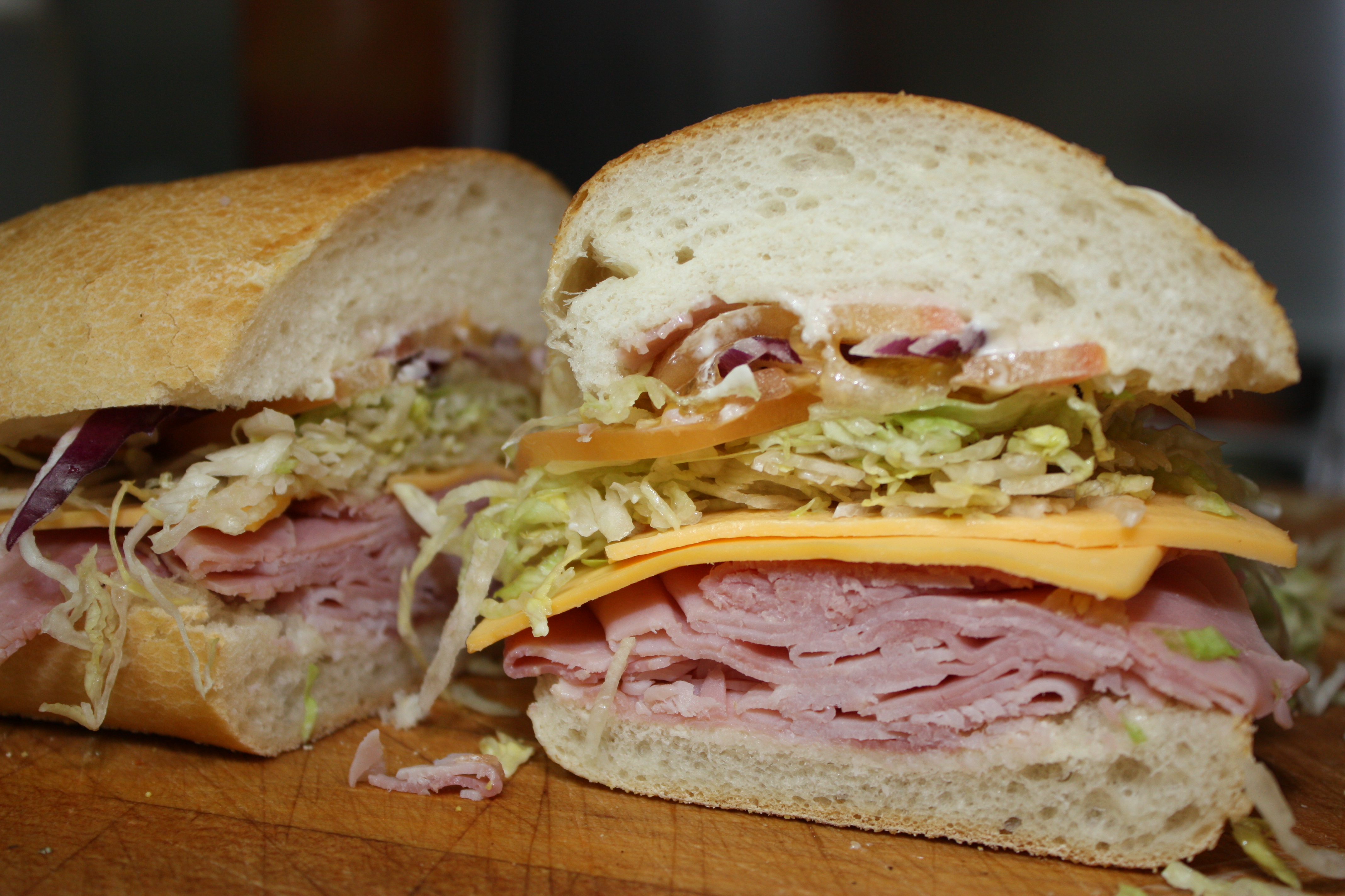 Order Ham & Cheese Sandwich food online from King George Cafe store, edison on bringmethat.com