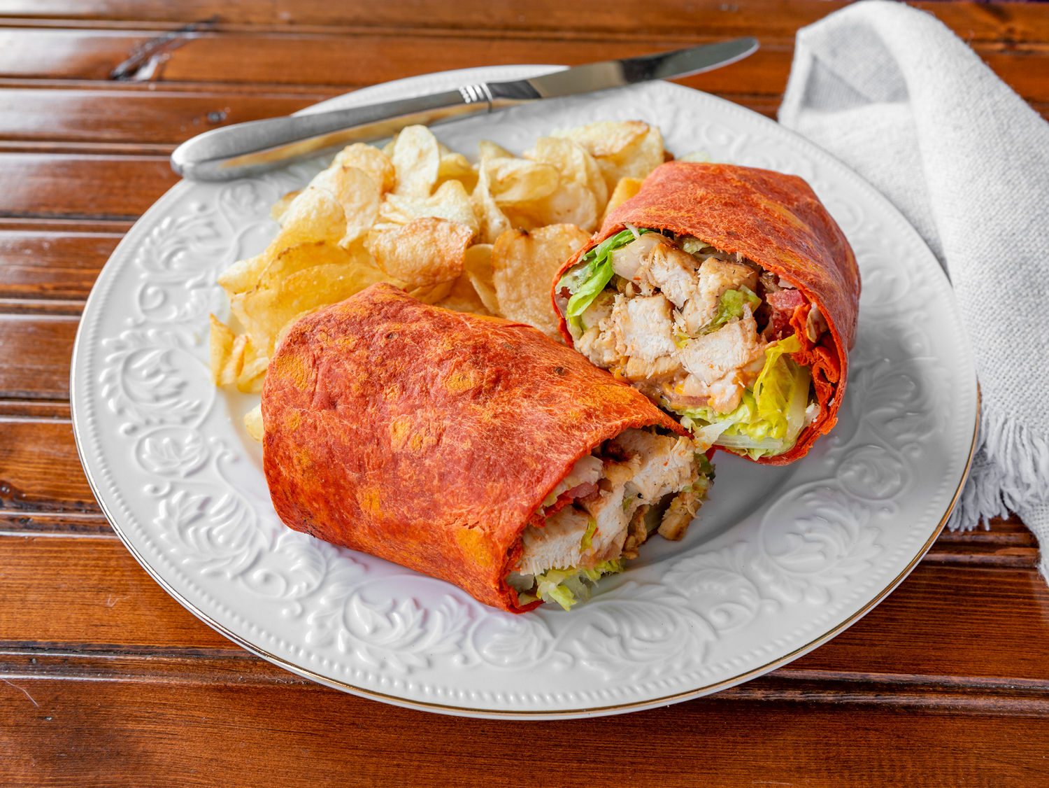 Order Chicken Wrap food online from Grab A Green store, New Orleans on bringmethat.com