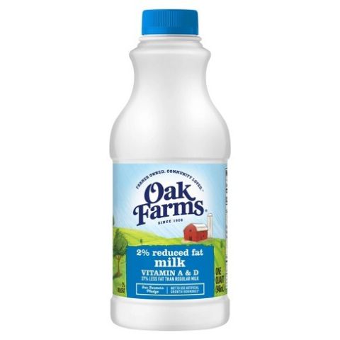 Order Oak Farms 2% Milk 1 Pint food online from 7-Eleven store, Garland on bringmethat.com
