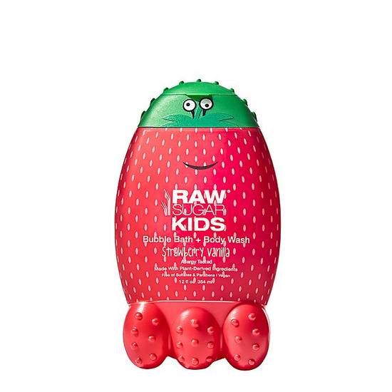 Order RAW SUGAR® Kids 12 oz. 2-in-1 Bubble Bath and Body Wash in Strawberry Vanilla food online from Bed Bath & Beyond store, St. Peters on bringmethat.com