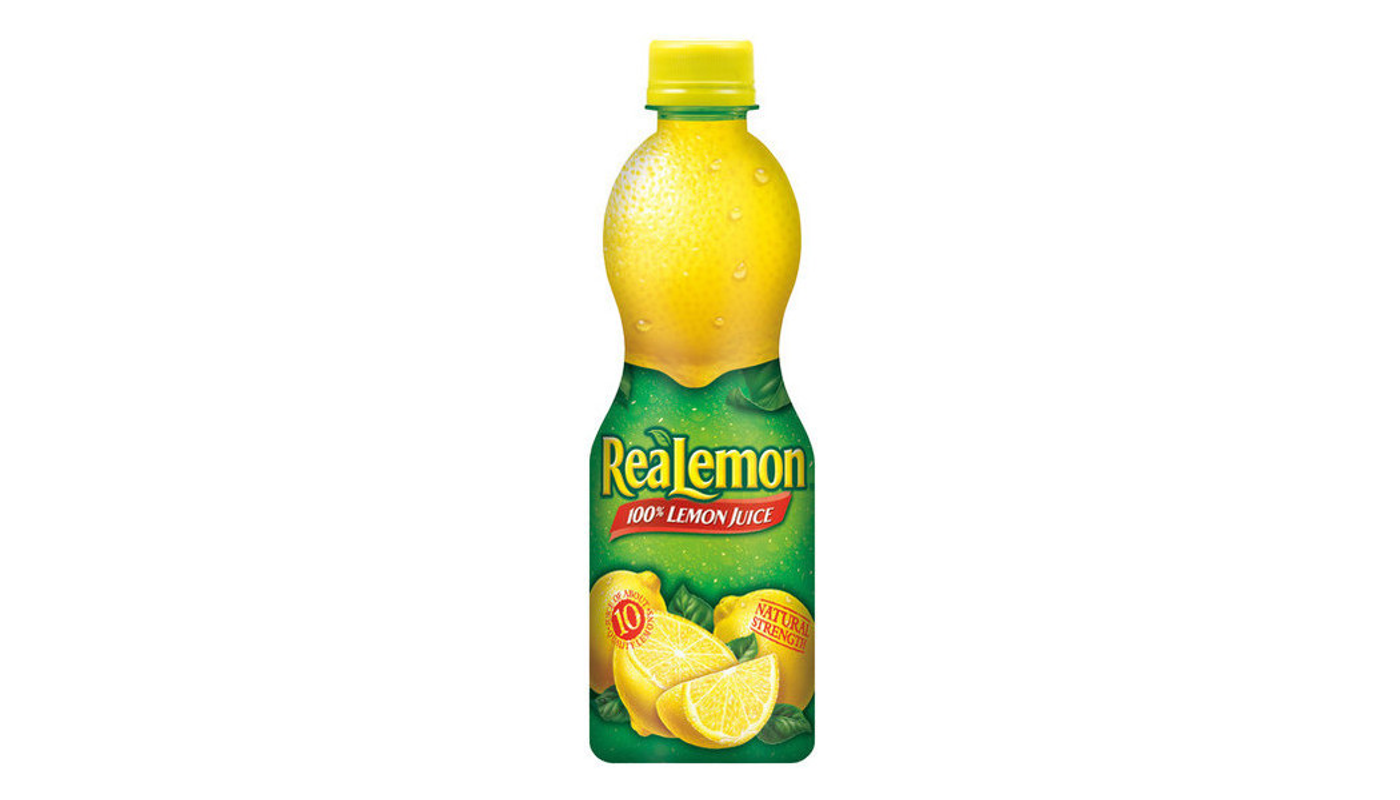 Order ReaLemon Lemon Juice 8oz Bottle food online from Golden Rule Liquor store, West Hollywood on bringmethat.com