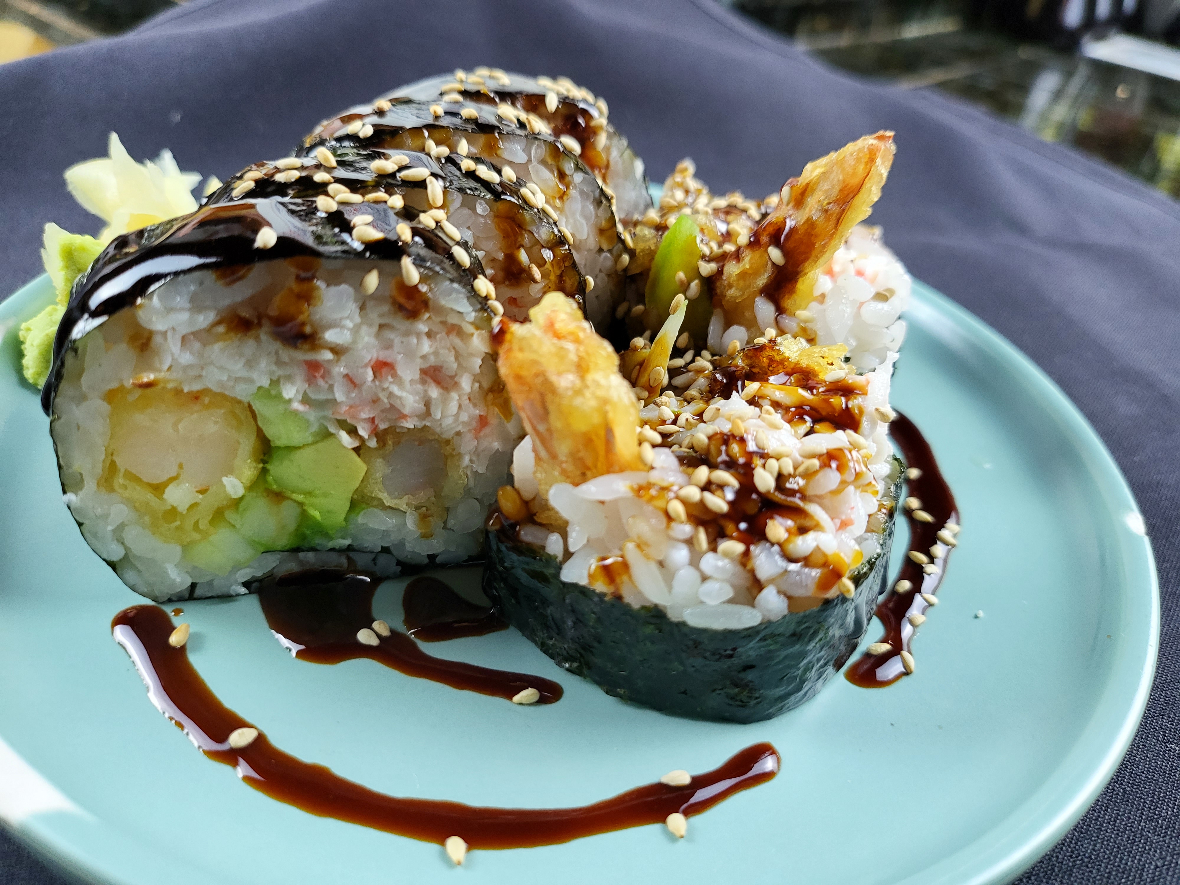 Order Shrimp Tempura Roll food online from Kaze Sushi & Hibachi store, Mesquite on bringmethat.com