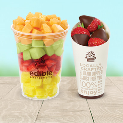 Order Fresh Fruit Salad & Chocolate Dipped Strawberries Cone food online from Edible Arrangements store, Winchester on bringmethat.com