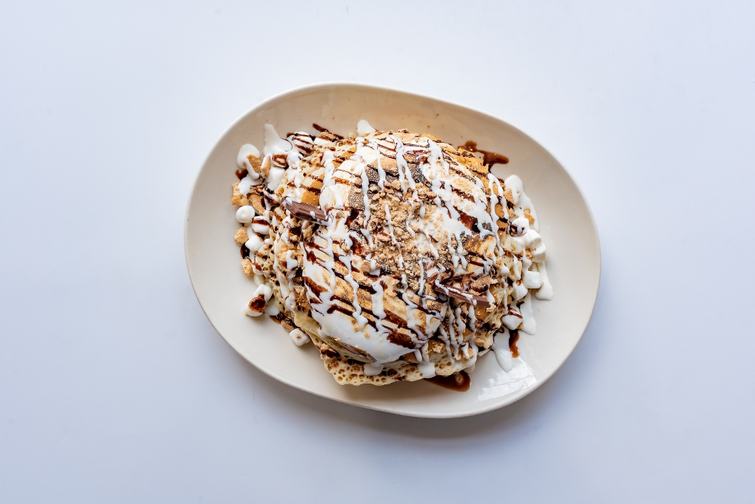 Order Smores Pancakes food online from Kup A Joe Cafe store, Frankfort on bringmethat.com