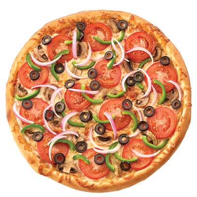 Order Traditional Vegetarian Pizza food online from Cottage Inn Pizza store, Kalamazoo on bringmethat.com