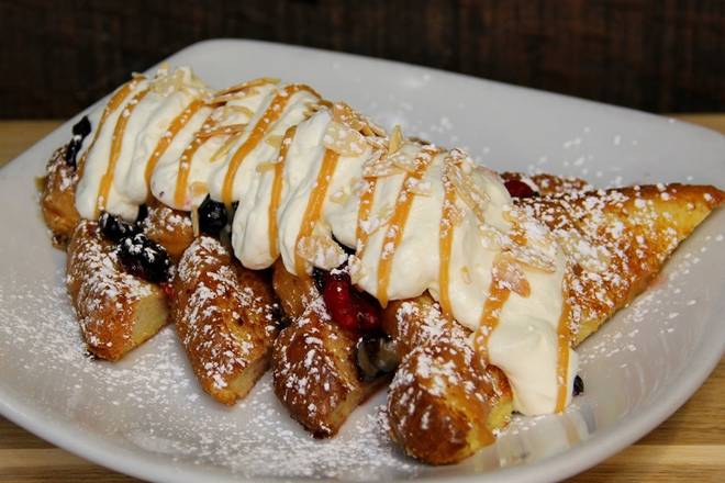 Order Tres Leches French Toast food online from Honey-Jam Cafe store, Arlington Heights on bringmethat.com