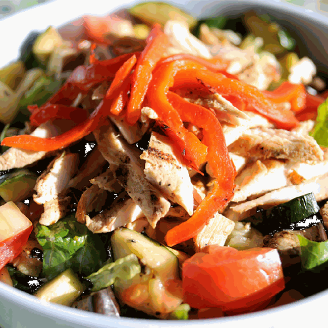 Order Grilled Vegetable & Chicken Salad food online from Rachel's Kitchen store, Las Vegas on bringmethat.com