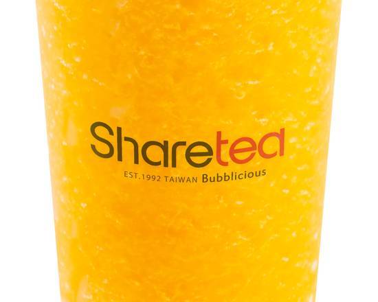 Order Peach Tea Ice Blended with Lychee Jelly food online from Sharetea Lake Oswego store, Lake Oswego on bringmethat.com