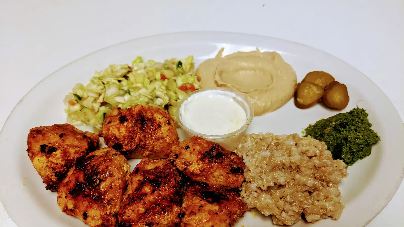 Order Chicken Kebob Grill Plate food online from Tastee Grill store, San Mateo on bringmethat.com