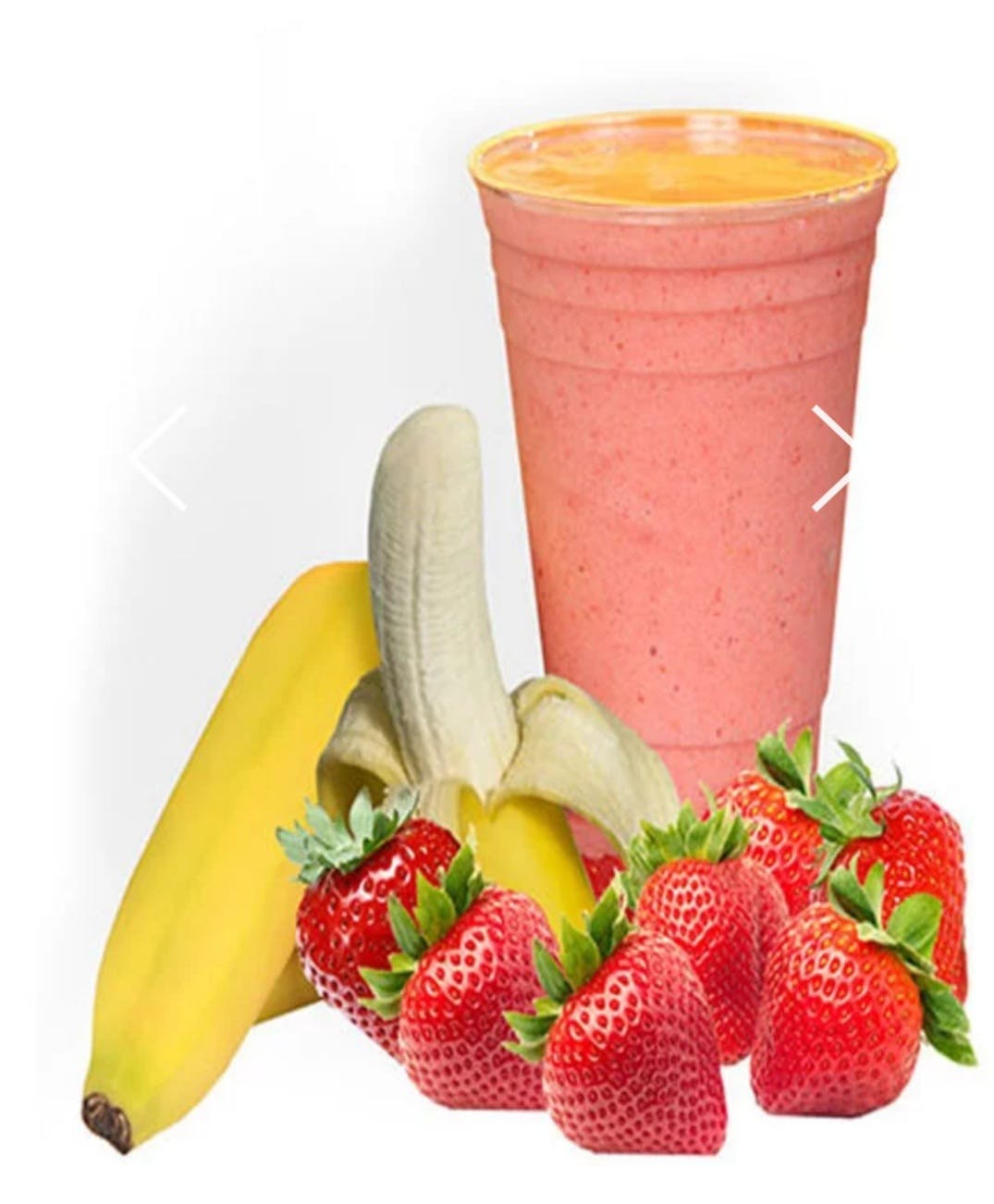 Order Strawberry Banana Smoothie - Small food online from J-Joe Berrylicious store, White Plains on bringmethat.com