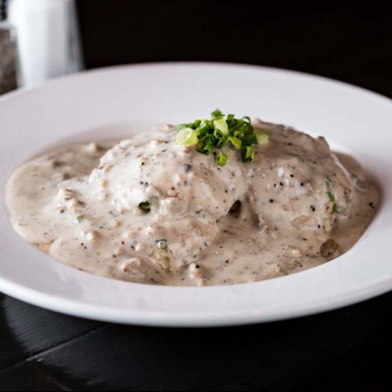 Order Biscuits & Sausage Gravy food online from The Great American Pub store, Las Vegas on bringmethat.com