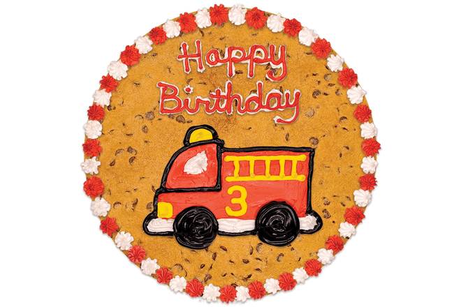 Order #423: Birthday Firetruck food online from Nestle Tollhouse Cafe store, Highland Village on bringmethat.com