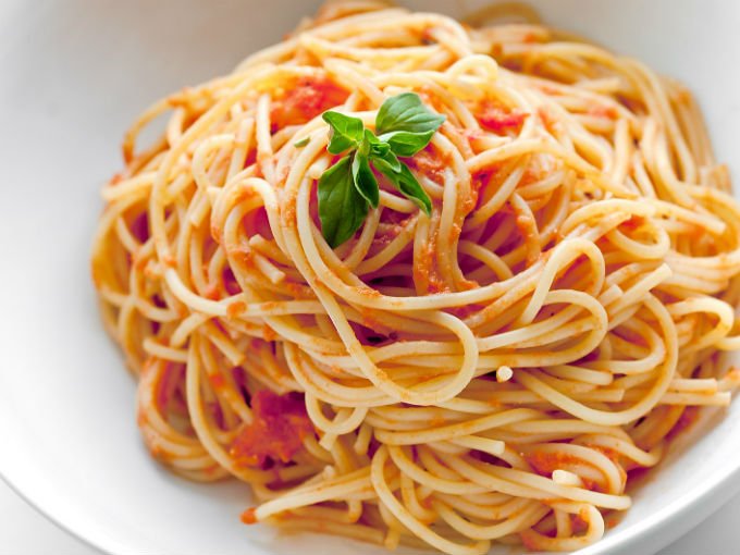Order Spaghetti food online from Salamones Italian Pizzeria And Restaurant store, Cherry Valley on bringmethat.com