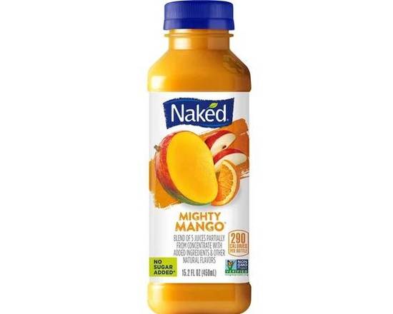 Order Naked Juice Blend, Mighty Mango (450 ml ) 15.2 fl oz  food online from Pit Stop Liquor Mart store, El Monte on bringmethat.com