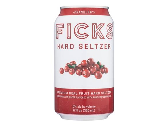 Order Ficks Cranberry Hard Seltzer - 6x 12oz Cans food online from Michaelis Wine & Spirits store, San Francisco on bringmethat.com