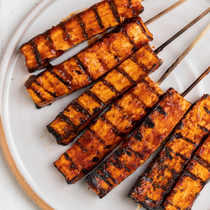 Order A15. Grilled Spicy Tofu Skewers -3PD food online from Saigon Pho Kitchen store, Morgantown on bringmethat.com