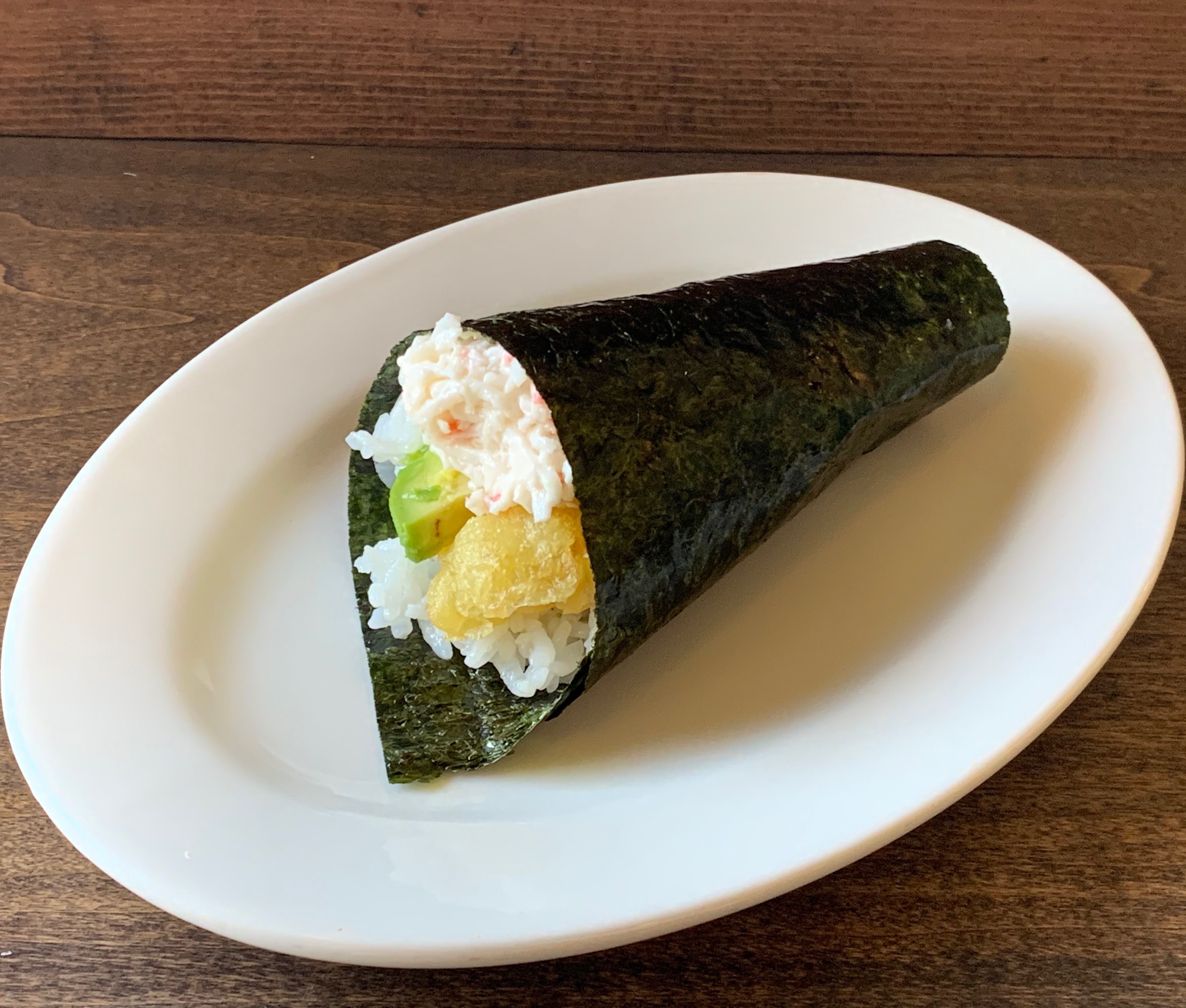 Order Crunch Hand Roll food online from Minato Sushi store, Lake Forest on bringmethat.com
