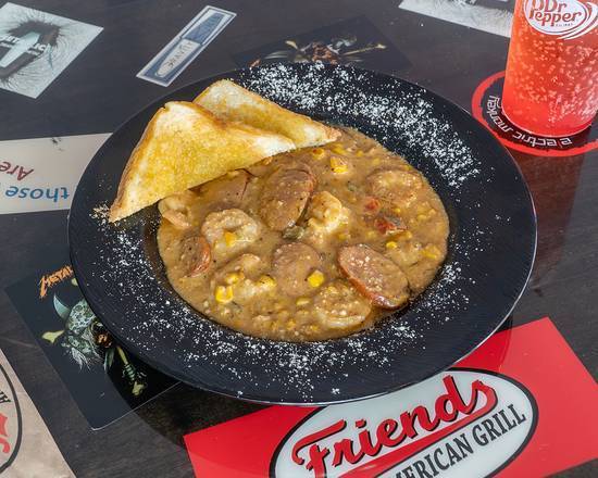 Order Shrimp & Grits food online from Friends American Grill store, Dawsonville on bringmethat.com