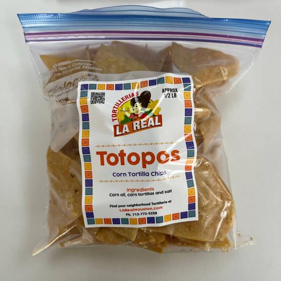 Order Chips/Totopos food online from Tortilleria La Real #2 store, Houston on bringmethat.com