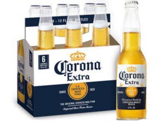 Order Corona, 6pk-12oz bottle beer (4.5% ABV) food online from Luckys Liquor store, Los Angeles on bringmethat.com