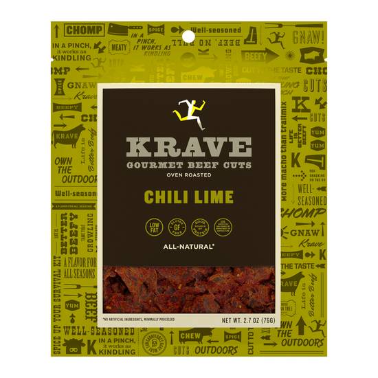 Order Krave Gourmet Beef Cuts Chili Lime (2.7 oz) food online from Rite Aid store, Eugene on bringmethat.com