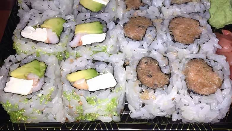 Order Green River Roll food online from Ichiban Japanese Bistro & Steakhouse store, Grand Blanc on bringmethat.com