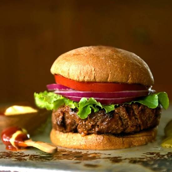 Order Bison Burger  + Fries food online from Burgers And Shakes store, Old Bridge Township on bringmethat.com