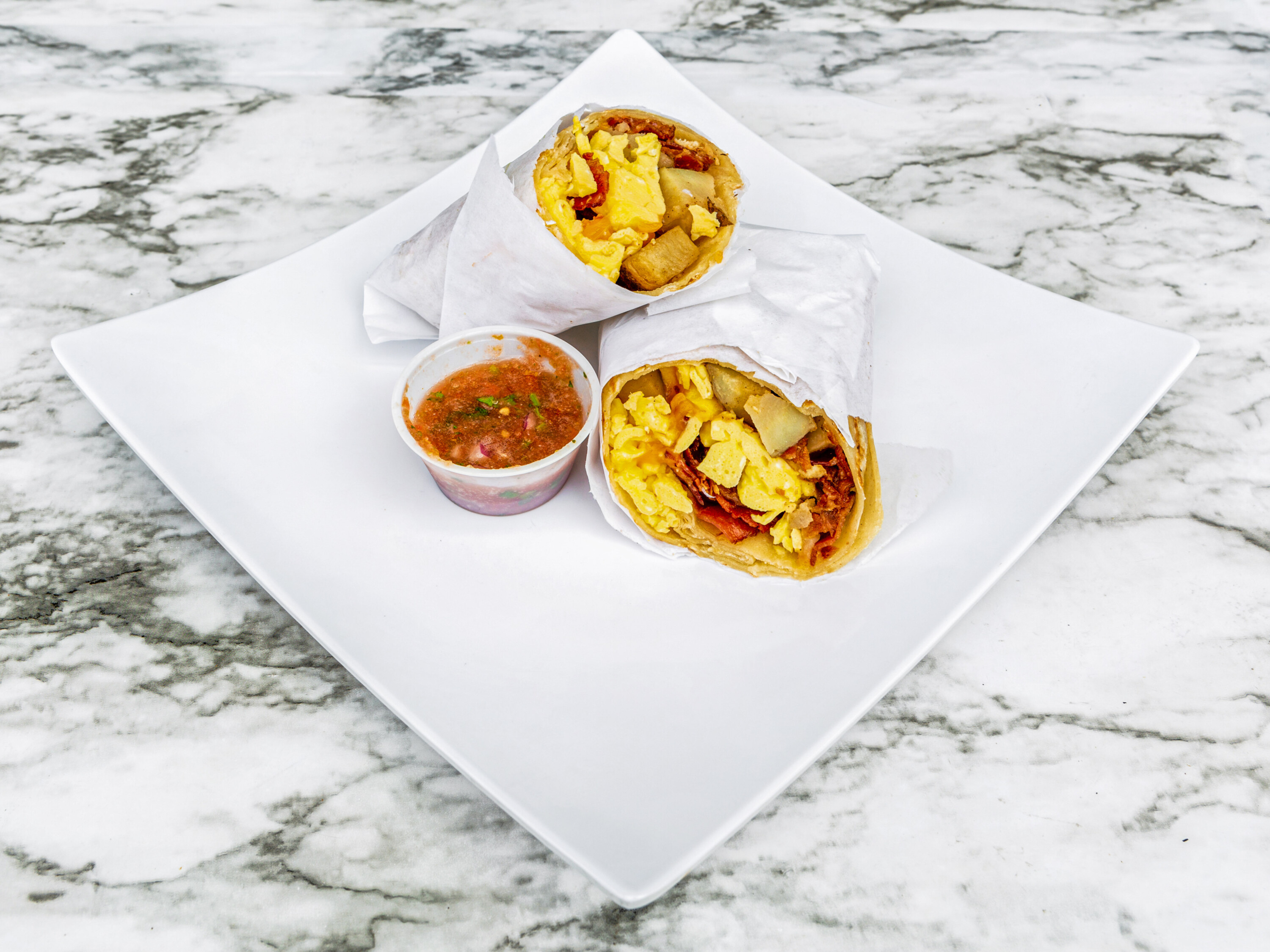 Order Fiesta Egg Wrap food online from On A Roll Cafe store, San Diego on bringmethat.com