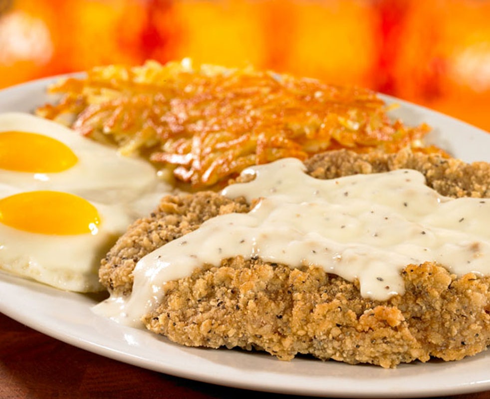 Order 2 Eggs & Country Fried Steak food online from Huddle House store, Owensboro on bringmethat.com