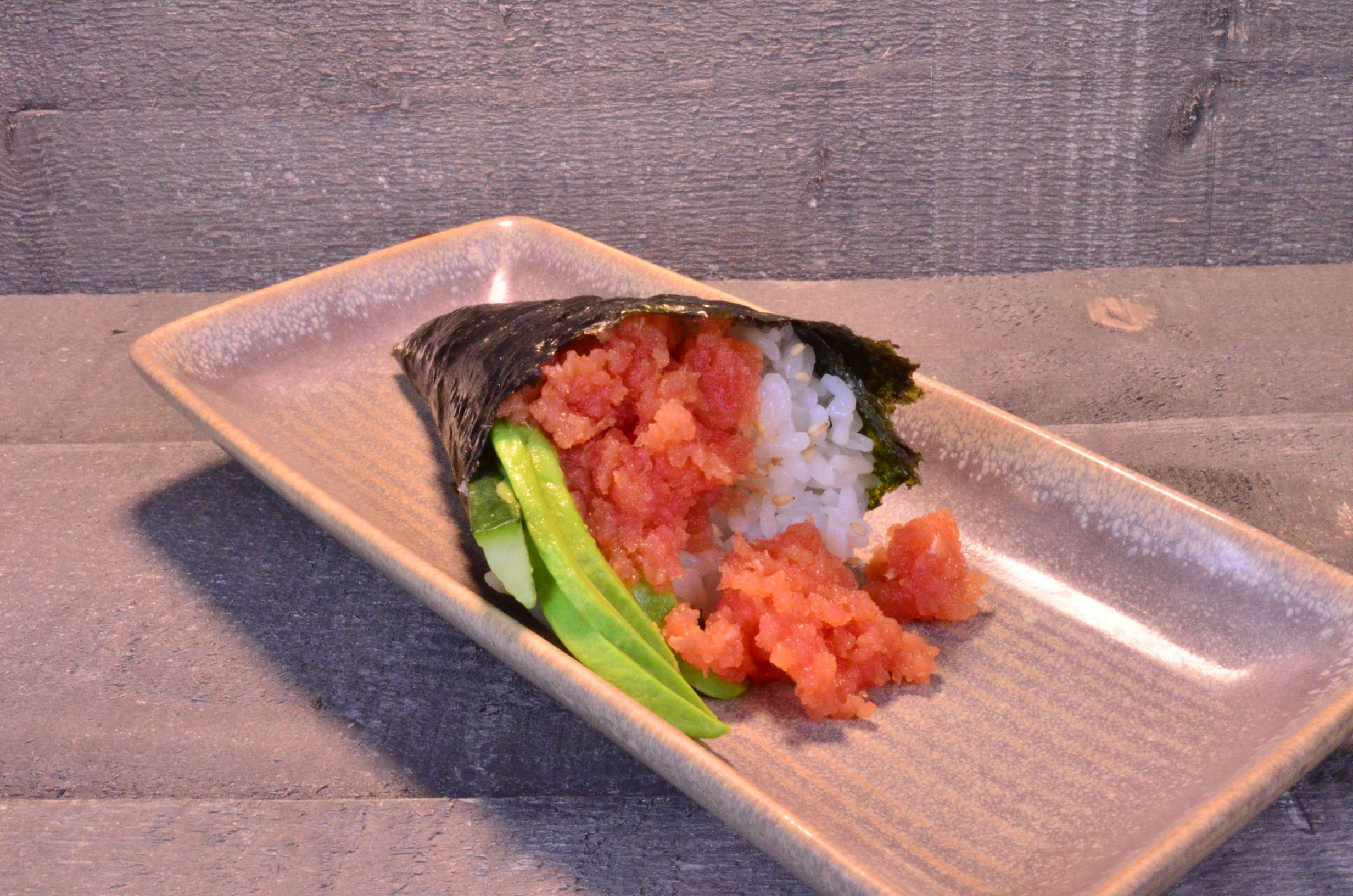 Order Spicy Tuna Hand Roll food online from Tabi-Ji Japanese Cuisine store, Orange on bringmethat.com