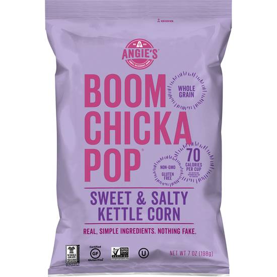 Order Angie's BOOMCHICKAPOP Popcorn, Sweet & Salty Kettle Corn, 7 OZ food online from CVS store, DECATUR on bringmethat.com