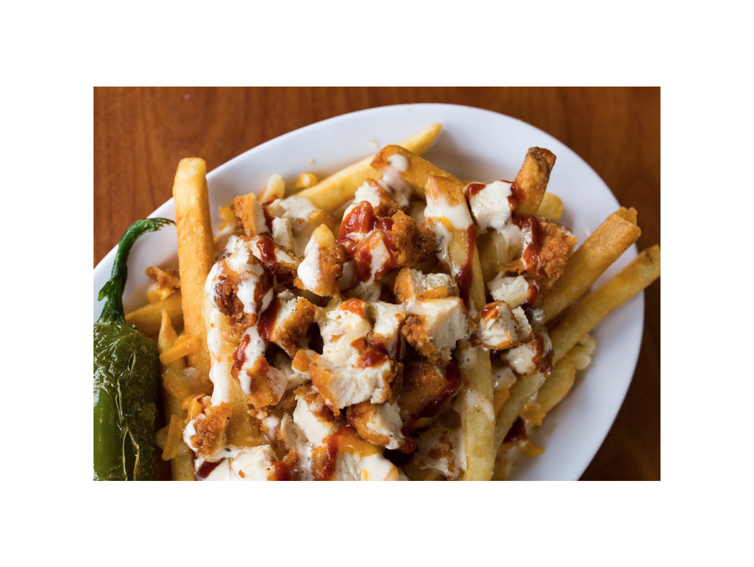 Order Pollo Fries food online from Norm Famous Burgers store, Whittier on bringmethat.com
