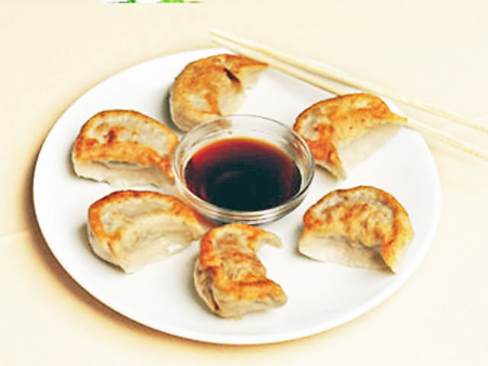 Order 13. Fried Pork Dumpling food online from New Yee Wo store, Medford on bringmethat.com