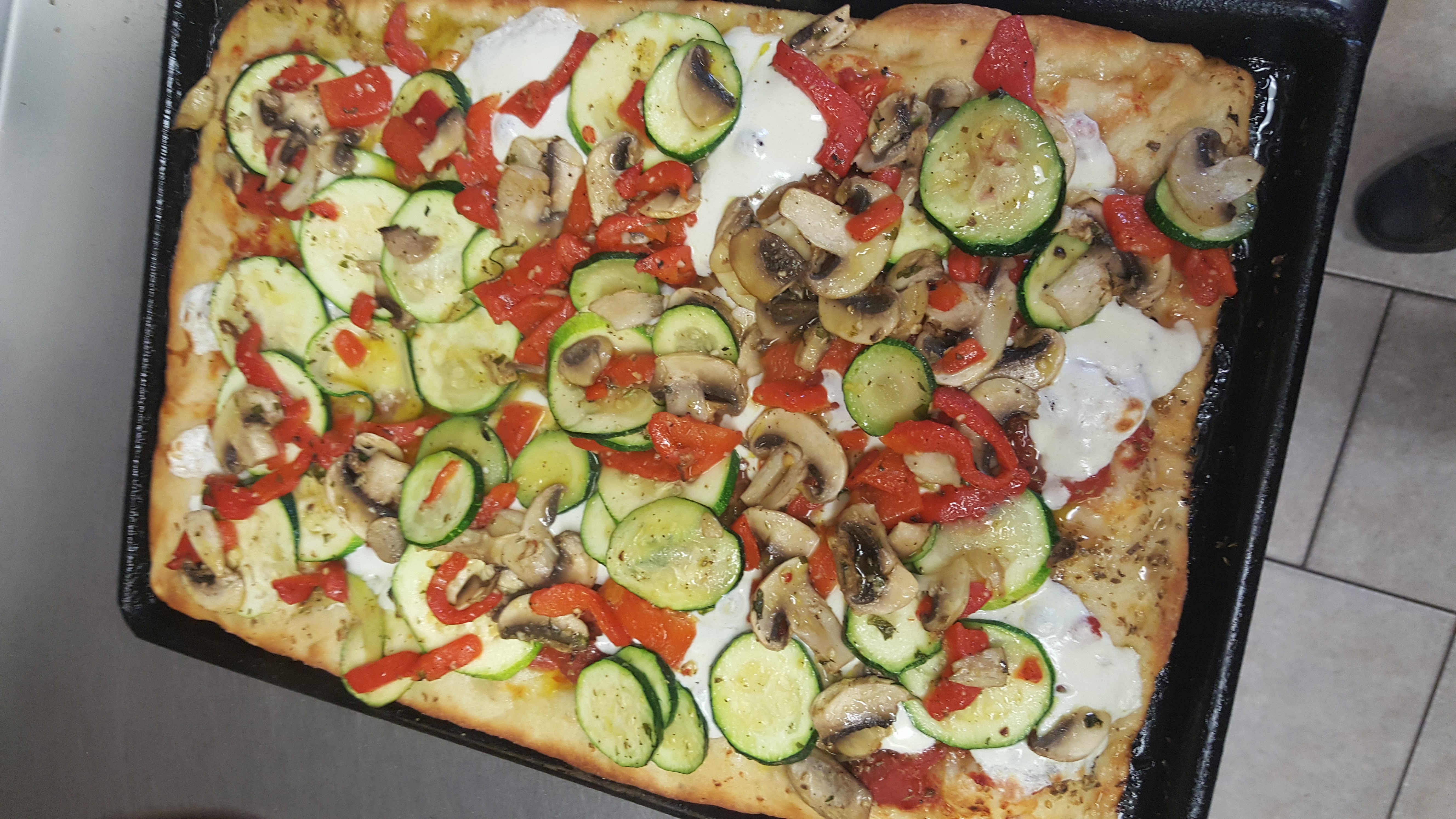 Order Focaccia Zucchini food online from Pizzarelli's Pizza store, Scarsdale on bringmethat.com