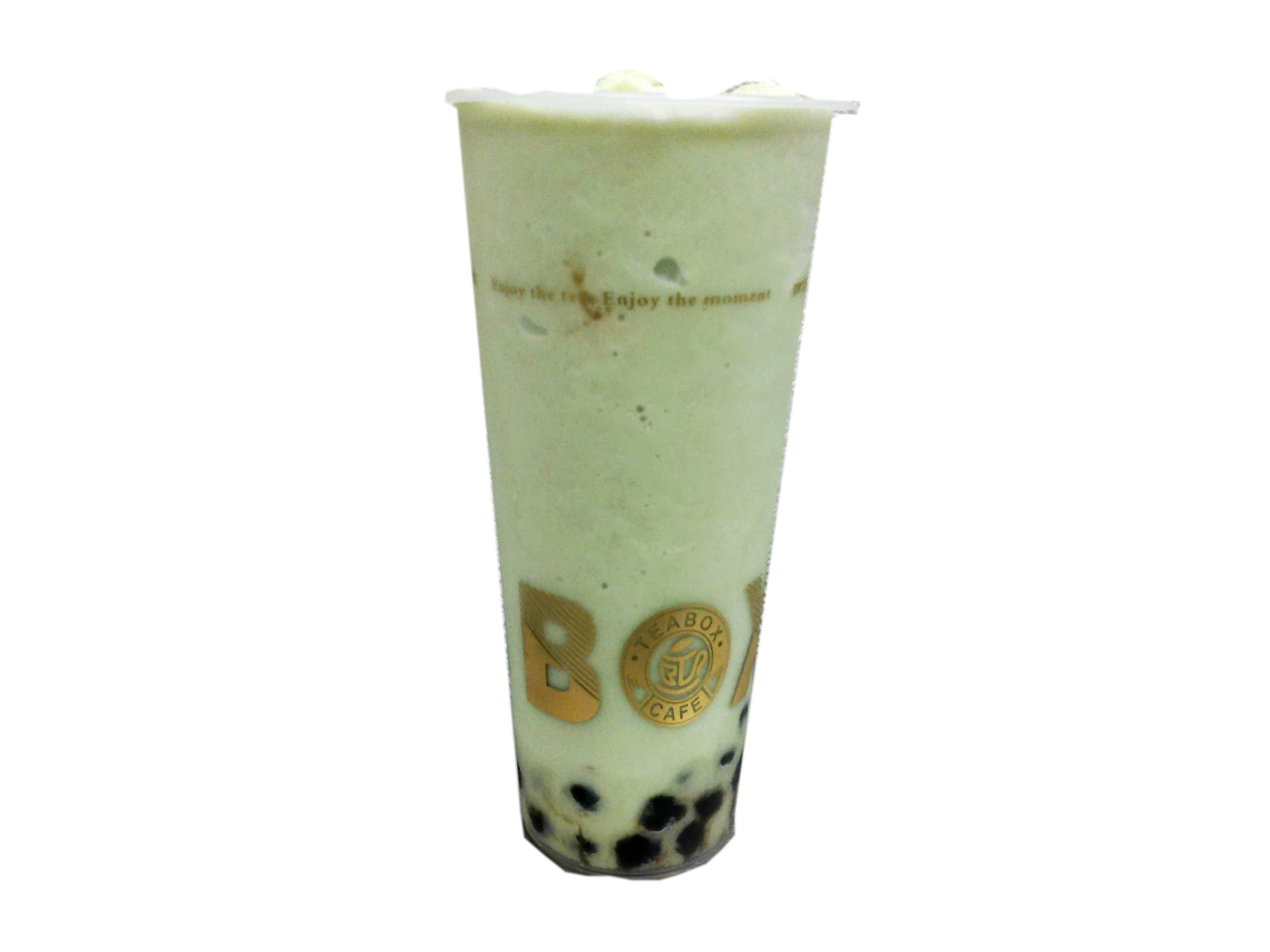 Order G7. Green Tea with Red Bean Smoothie food online from Teabox Cafe store, Lancaster on bringmethat.com