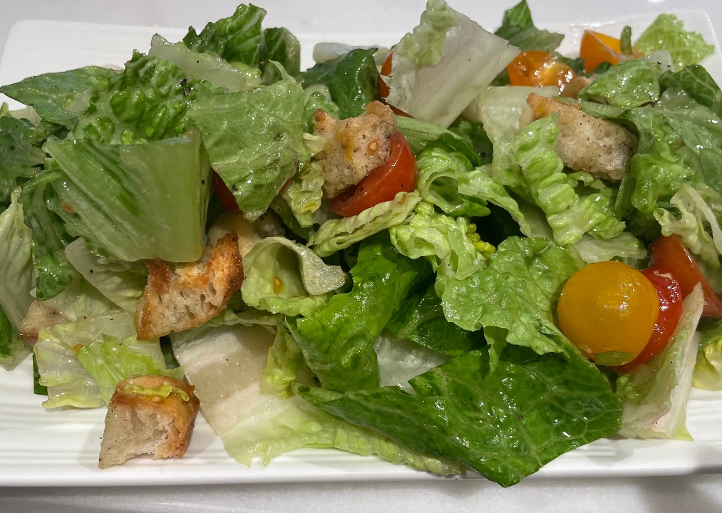 Order VEGAN Romaine Salad food online from Pizzeria Enzina store, Waltham on bringmethat.com