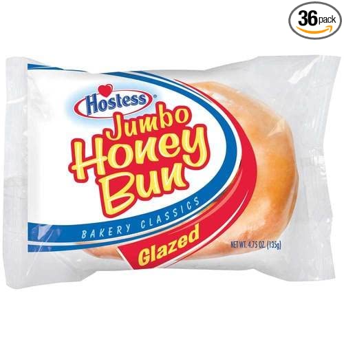 Order Hostess Jumbo Honey Bun food online from Checkout Food Stores #69 store, Spring on bringmethat.com