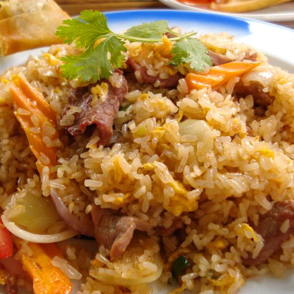 Order 15. Pork Fried Rice food online from Eastern Buffet store, Lindale on bringmethat.com