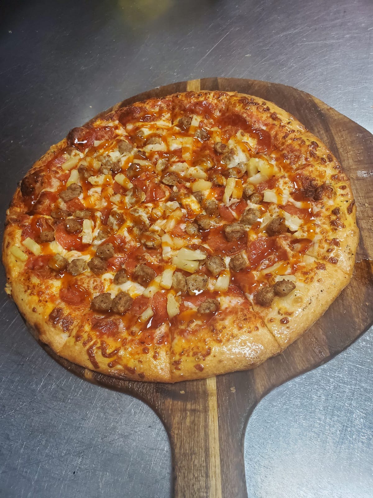 Order Nick's Special Pizza - Small 10'' food online from Grandstand Pizza store, El Cajon on bringmethat.com