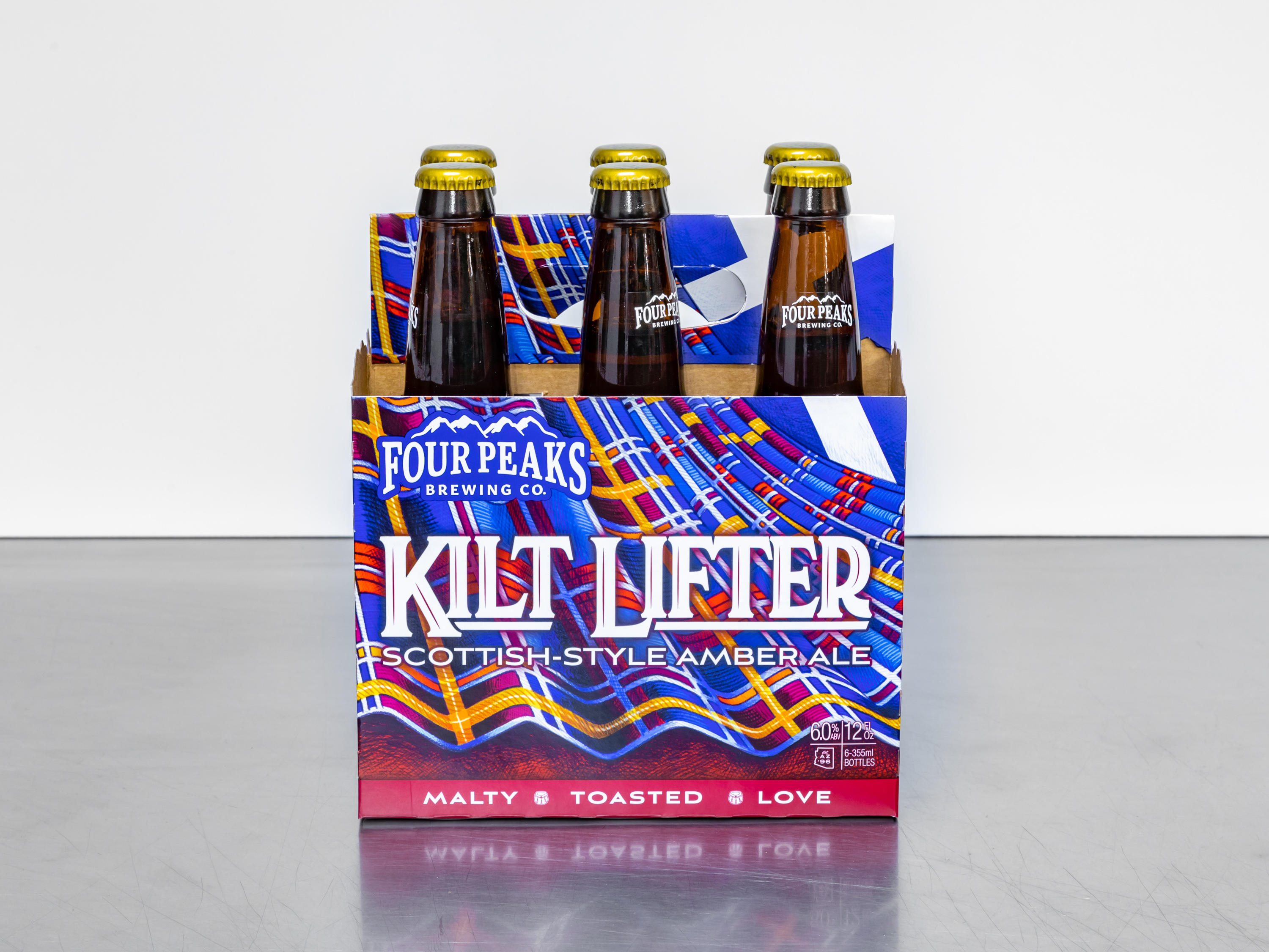 Order Four Peaks Kilt Lifter 6 Pack 12 oz. Bottles food online from In The Zone Vi store, Apache Junction on bringmethat.com