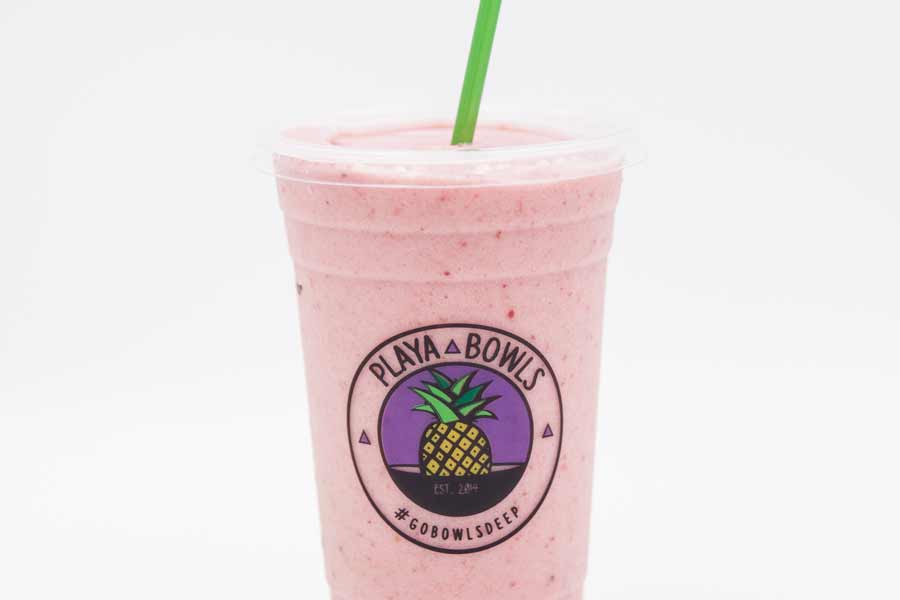 Order Strawberry Banana Smoothie food online from Playa Bowls store, Ocean City on bringmethat.com